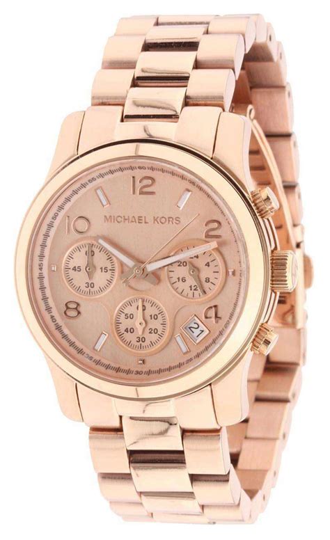 michael kors runway women's watch rose gold|michael kors smartwatch women.